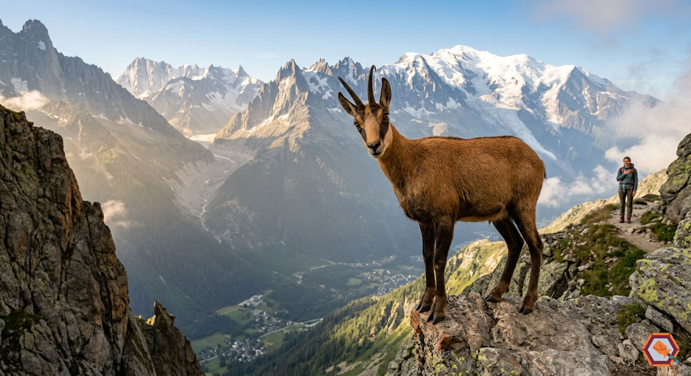 chamois signification spirituelle aigle blanc rencontre alpes équilibre falaise