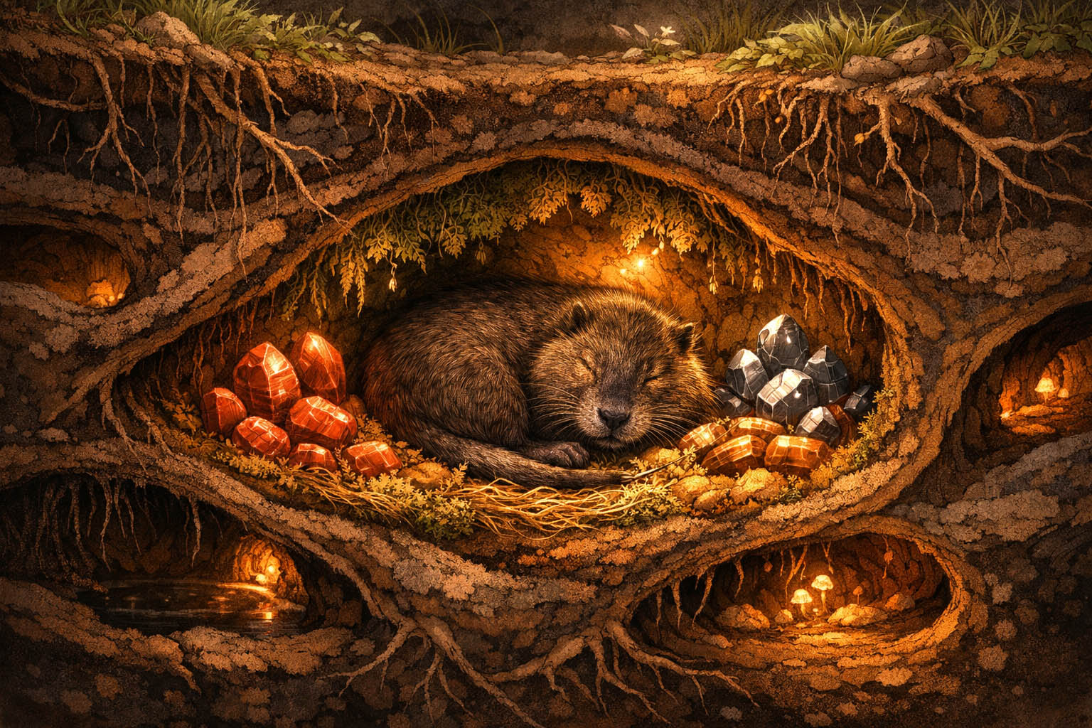 ragondin terrier construction ancrage symbolique animal totem maison