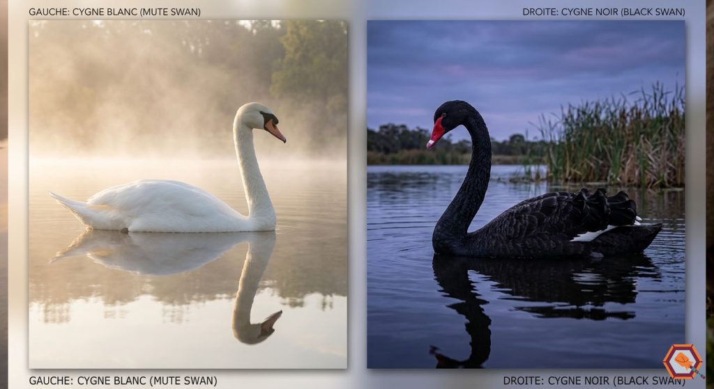 cygne blanc cygne noir