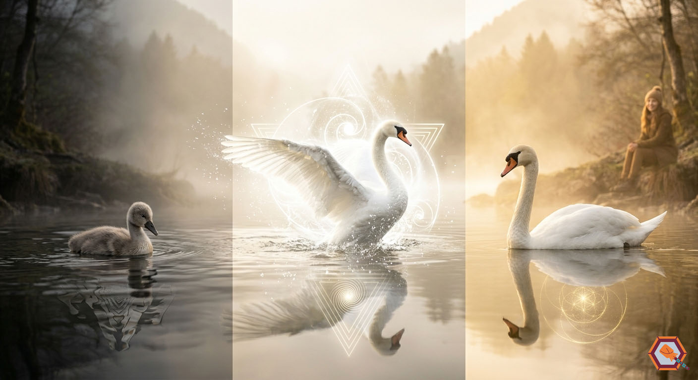 cygne tuberculé symbolique spirituelle grâce majesté transformation
