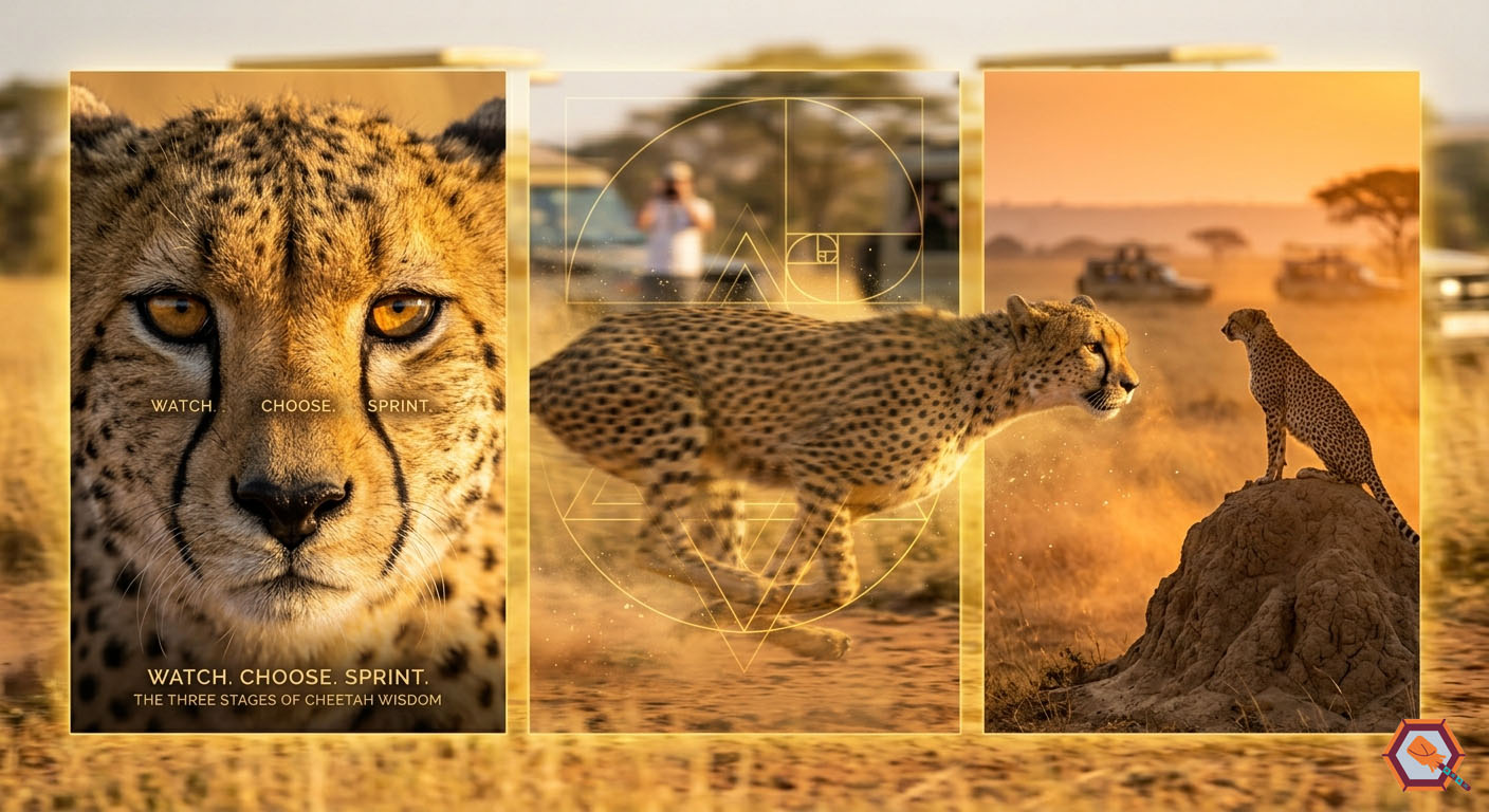 guépard symbolique spirituelle focus laser action vitesse chasse