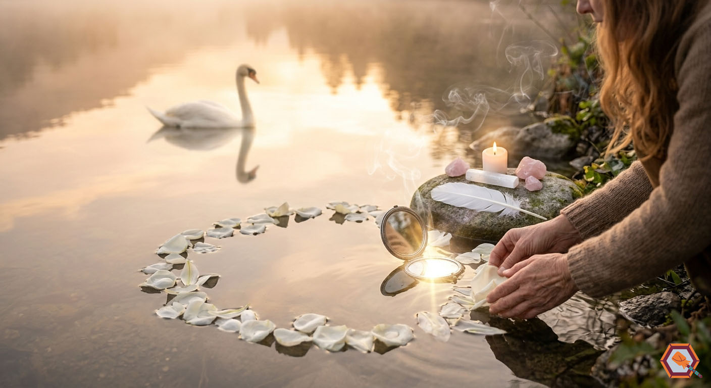 méditation cygne animal totem pratique spirituelle rituel transformation grâce