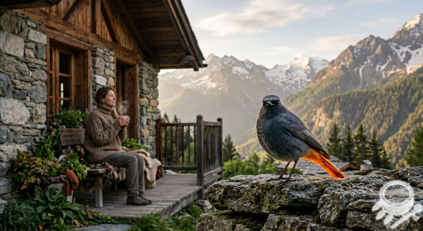 rougequeue noir signification spirituelle aigle blanc rencontre chalet alpes